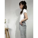 アシンメトリースリット クロップドTシャツ | marcydorn | 詳細画像17