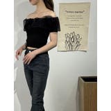 チュールフリルオフショルトップス レディース | marcydorn | 詳細画像12 