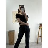 チュールフリルオフショルトップス レディース | marcydorn | 詳細画像26 