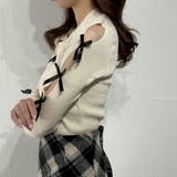 肩あき×リボンガーリーニットトップス | marcydorn | 詳細画像23