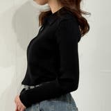 スリムジップアップ ニットカーディガン ショートトップス | marcydorn | 詳細画像20