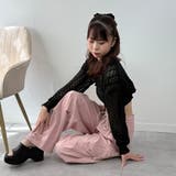 ボリューム袖透かし編みニット トップス ショート丈 | marcydorn | 詳細画像18 