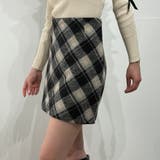 韓国風クラシックチェック柄ハイウエスト台形スカート ミニスカート | marcydorn | 詳細画像11 