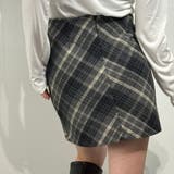 韓国風クラシックチェック柄ハイウエスト台形スカート ミニスカート | marcydorn | 詳細画像56 