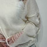 ダメージルック×ルーズフィットセーター ニット | marcydorn | 詳細画像10