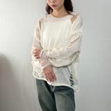 ダメージルック×ルーズフィットセーター ニット | marcydorn | 詳細画像14