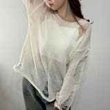 ダメージルック×ルーズフィットセーター ニット | marcydorn | 詳細画像15