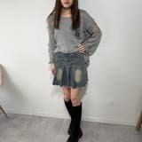 ダメージルック×ルーズフィットセーター ニット | marcydorn | 詳細画像34