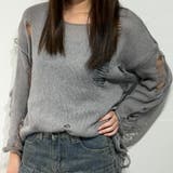 ダメージルック×ルーズフィットセーター ニット | marcydorn | 詳細画像36