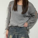 ダメージルック×ルーズフィットセーター ニット | marcydorn | 詳細画像37