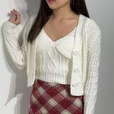 ホワイト | クロップドニットツインセットアップ | marcydorn
