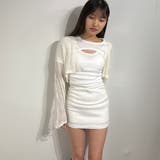 メッシュ編みデザインショート丈長袖ニット | marcydorn | 詳細画像48 
