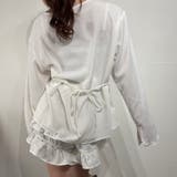 ナチュラルコットンシャツ×ふんわりフリルショートパンツ セットアップ ブラウス | marcydorn | 詳細画像22