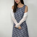 アシンメトリーヘムチェックロングワンピース ノースリーブ | marcydorn | 詳細画像15