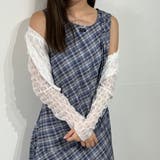 アシンメトリーヘムチェックロングワンピース ノースリーブ | marcydorn | 詳細画像17