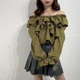 フリルスリーブ オフショルブラウス オフショルダー | marcydorn | 詳細画像20