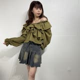 フリルスリーブ オフショルブラウス オフショルダー | marcydorn | 詳細画像24