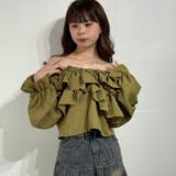 フリルスリーブ オフショルブラウス オフショルダー | marcydorn | 詳細画像26