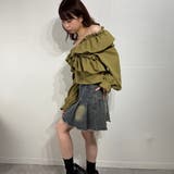 フリルスリーブ オフショルブラウス オフショルダー | marcydorn | 詳細画像31