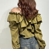 フリルスリーブ オフショルブラウス オフショルダー | marcydorn | 詳細画像39