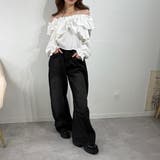 フリルスリーブ オフショルブラウス オフショルダー | marcydorn | 詳細画像4