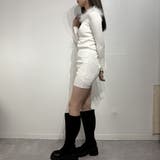 ラグジュフェミ 肩あきファーニットワンピース オフショルダー | marcydorn | 詳細画像35