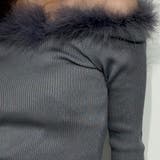 ラグジュフェミ 肩あきファーニットワンピース オフショルダー | marcydorn | 詳細画像7