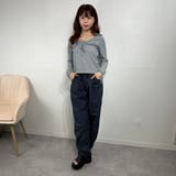 うるふわガール リブリボンカットソー ロングTシャツ | marcydorn | 詳細画像2