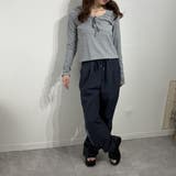 うるふわガール リブリボンカットソー ロングTシャツ | marcydorn | 詳細画像4