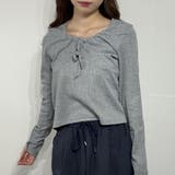 うるふわガール リブリボンカットソー ロングTシャツ | marcydorn | 詳細画像5