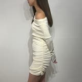 オフショルダー リブフィットワンピ ニット ワンピース | marcydorn | 詳細画像12