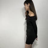 オフショルダー リブフィットワンピ ニット ワンピース | marcydorn | 詳細画像28