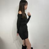 オフショルダー リブフィットワンピ ニット ワンピース | marcydorn | 詳細画像33