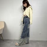 ヴィンテージグラデ ダメージバギージーンズ デニム | marcydorn | 詳細画像13