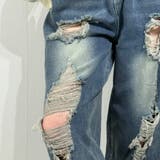 ヴィンテージグラデ ダメージバギージーンズ デニム | marcydorn | 詳細画像26