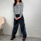 バイカラールーズラインパンツ ジャージ | marcydorn | 詳細画像2 