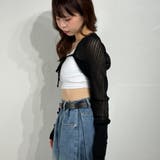 フロントリボン シアーショルダーカーディガン ニット | marcydorn | 詳細画像13