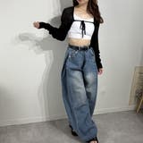 フロントリボン シアーショルダーカーディガン ニット | marcydorn | 詳細画像5