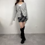 リボン付き ケーブルニットカーディガン | marcydorn | 詳細画像2