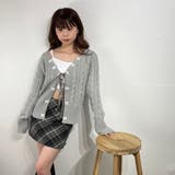 リボン付き ケーブルニットカーディガン | marcydorn | 詳細画像27