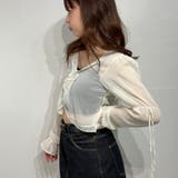 ふんわり袖シアートップス ガーリー ブラウス シャツ カーディガン | marcydorn | 詳細画像21