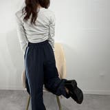 ロングスリーブ トップス シャーリングデザイン ロングTシャツ カットソー | marcydorn | 詳細画像27 