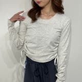 ロングスリーブ トップス シャーリングデザイン ロングTシャツ カットソー | marcydorn | 詳細画像7 