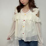 シフォン フリル オフショル トップス ブラウス シャツ | marcydorn | 詳細画像10