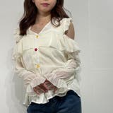 シフォン フリル オフショル トップス ブラウス シャツ | marcydorn | 詳細画像12