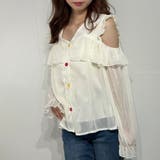 シフォン フリル オフショル トップス ブラウス シャツ | marcydorn | 詳細画像9