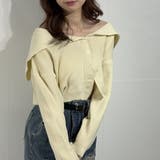 ホワイト | セーラー ニットカーデ ショート丈 トップス ニット | marcydorn