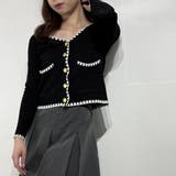 モノトーンニットカーディガン ショートトップス ニット カーディガン | marcydorn | 詳細画像10