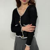 モノトーンニットカーディガン ショートトップス ニット カーディガン | marcydorn | 詳細画像13