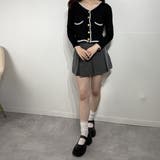 モノトーンニットカーディガン ショートトップス ニット カーディガン | marcydorn | 詳細画像2